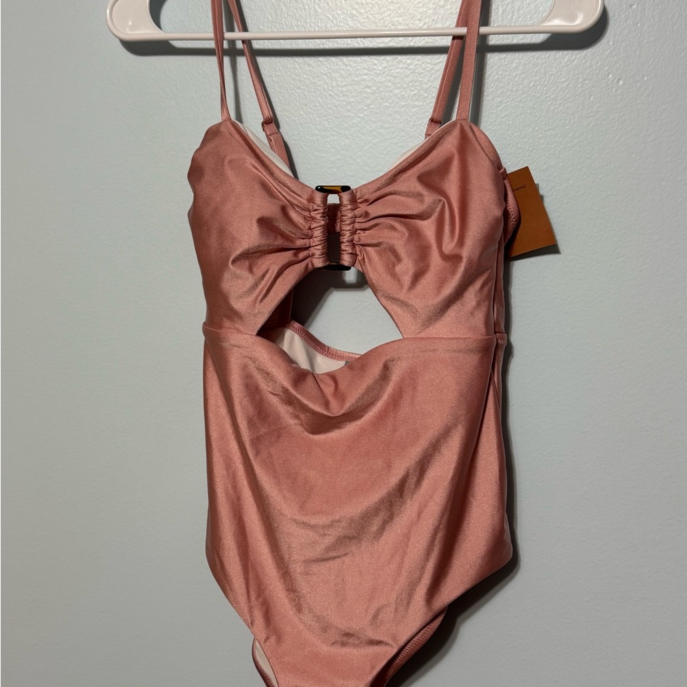 Shade & Shore Pink One Piece Swimsuit - Picture 2 of 3
